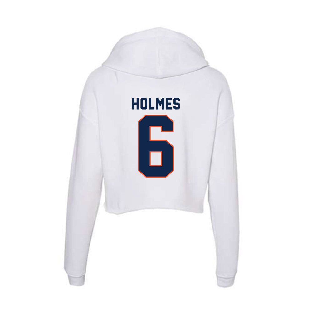 Virginia - NCAA Baseball : RJ Holmes - Women's Crop Fleece Hoodie-1