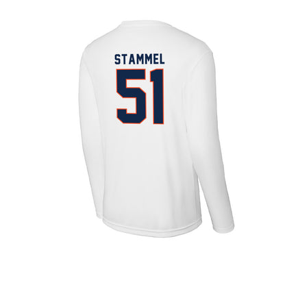Virginia - NCAA Baseball : Max Stammel - Activewear Long Sleeve T-Shirt-1