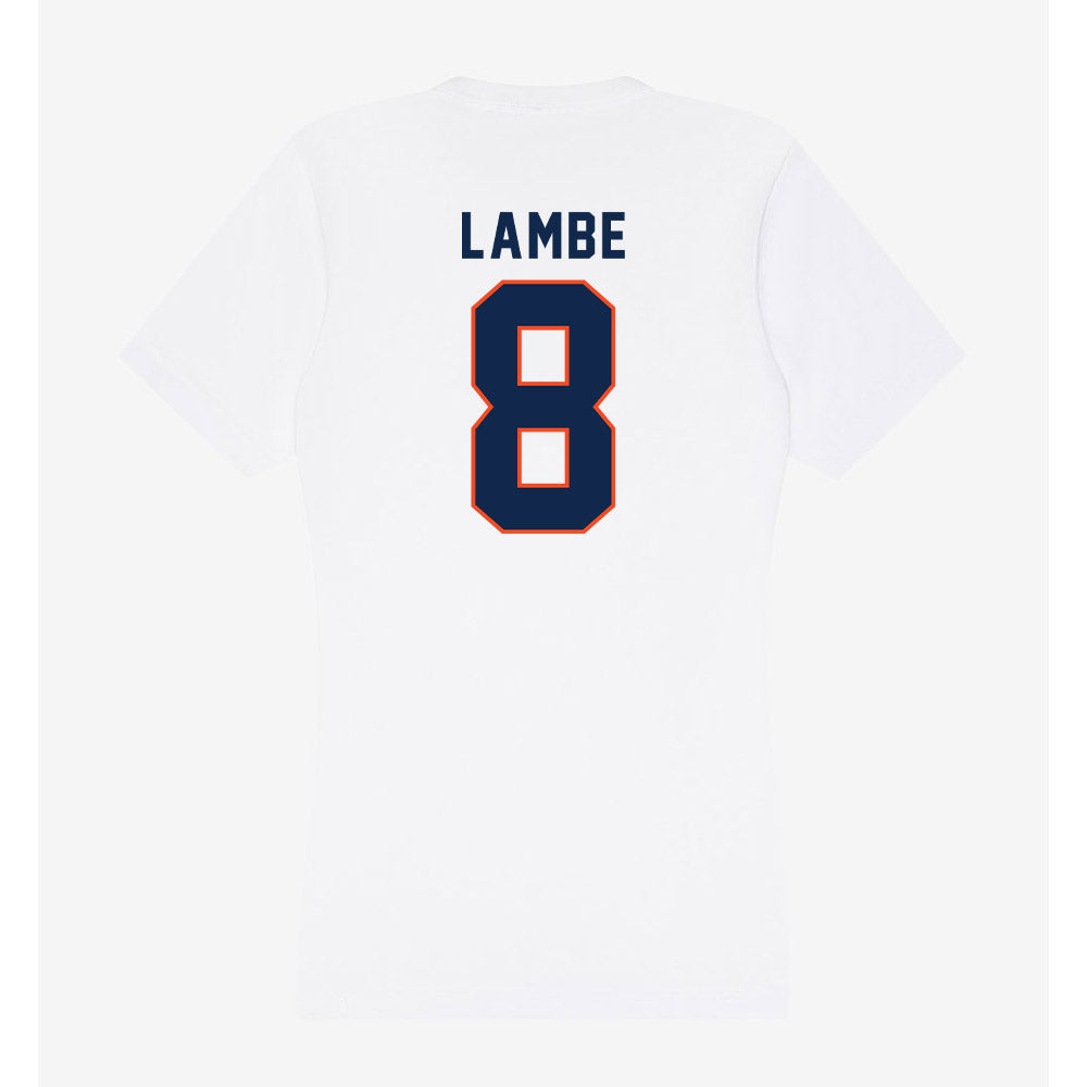 Virginia - NCAA Men's Soccer : Brendan Lambe - Women's V-Neck T-Shirt-1