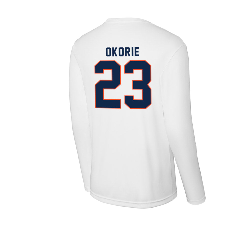 Virginia - NCAA Men's Soccer : David Okorie - Activewear Long Sleeve T-Shirt-1