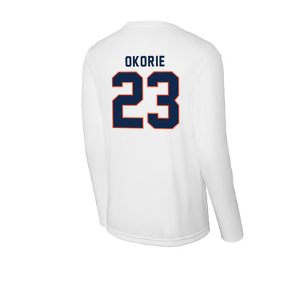 Virginia - NCAA Men's Soccer : David Okorie - Activewear Long Sleeve T-Shirt-1