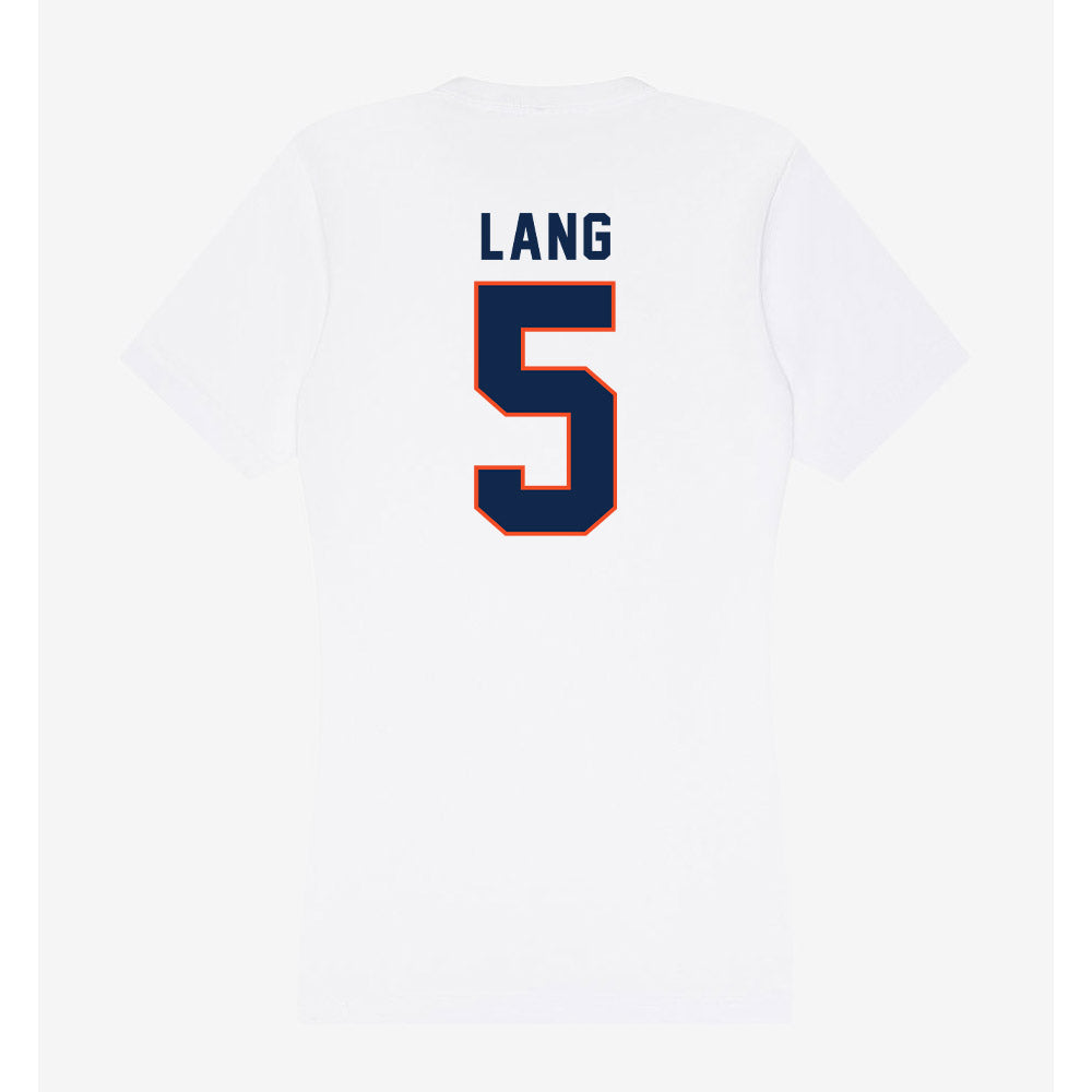 Virginia - NCAA Women's Volleyball : Caroline Lang - Women's V-Neck T-Shirt-1