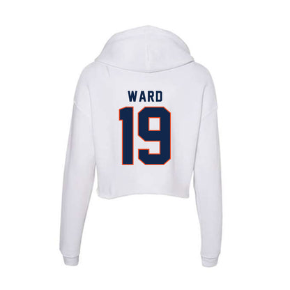 Virginia - NCAA Football : Evan Ward - Women's Crop Fleece Hooded Sweatshirt-1