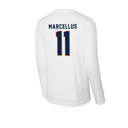 Virginia - NCAA Football : Maddox Marcellus - Activewear Long Sleeve T-Shirt-1
