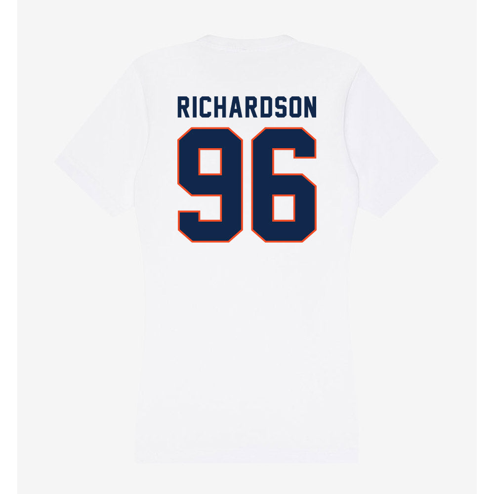 Virginia - NCAA Football : JaySean Richardson - Women's V-Neck T-Shirt-1