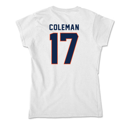 Virginia - NCAA Football : TyLyric Coleman - Soft Style Women’s T-Shirt-1