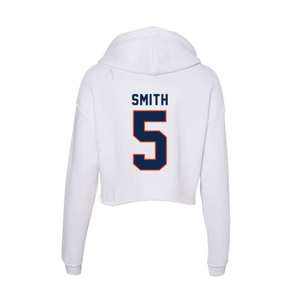 Virginia - NCAA Women's Basketball : Sa'Myah Smith - Women's Crop Fleece Hoodie-1