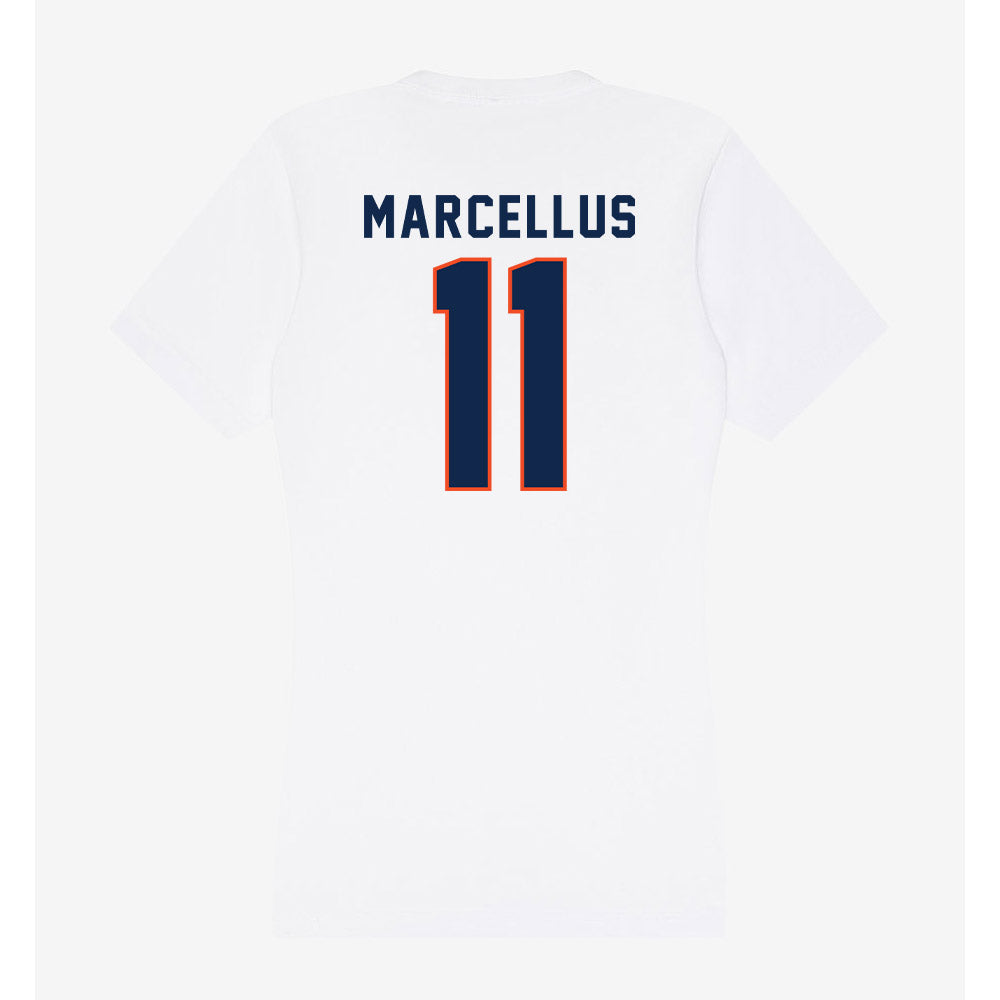 Virginia - NCAA Football : Maddox Marcellus - Women's V-Neck T-Shirt-1