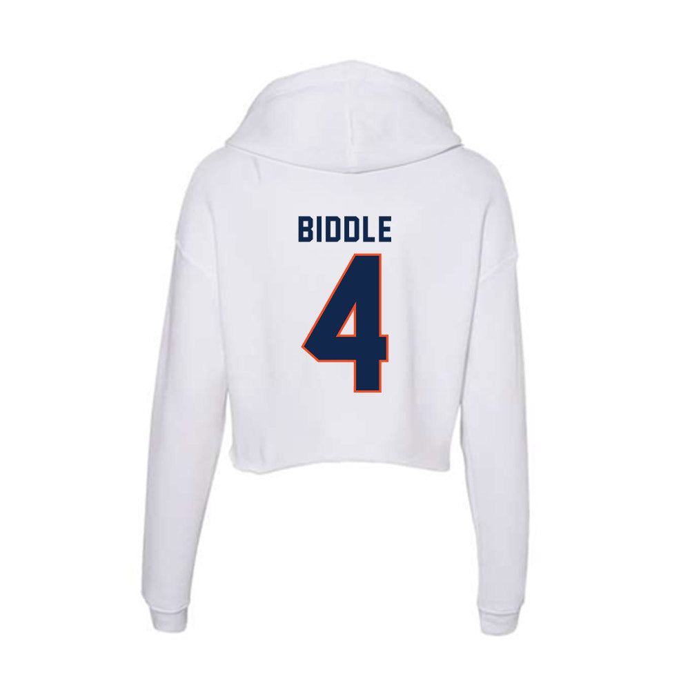 Virginia - NCAA Softball : Brie Biddle - Women's Crop Fleece Hoodie-1