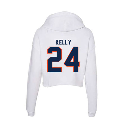 Virginia - NCAA Women's Soccer : Kathryn Kelly - Women's Crop Fleece Hoodie-1