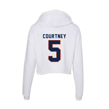Virginia - NCAA Football : Kameron Courtney - Women's Crop Fleece Hoodie-1