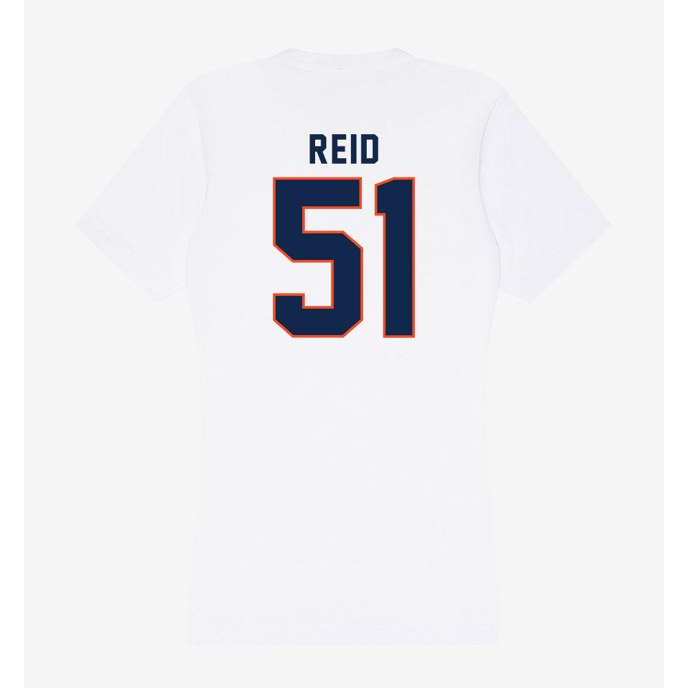 Virginia - NCAA Football : Grayson Reid - Women's V-Neck T-Shirt-1