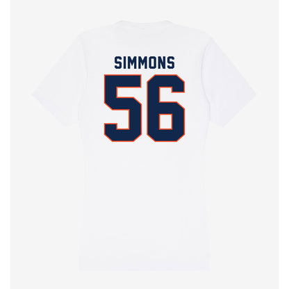 Virginia - NCAA Football : Tyler Simmons - Women's V-Neck T-Shirt-1