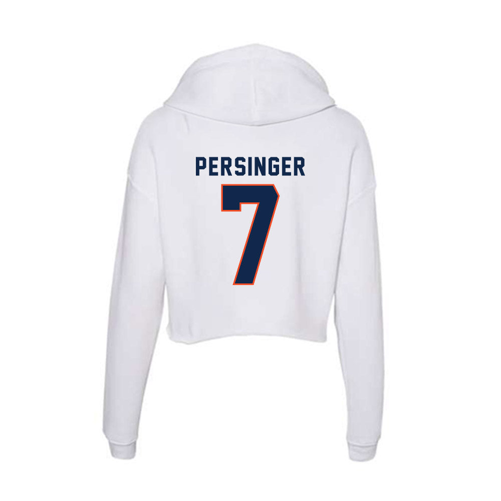 Virginia - NCAA Football : Josiah Persinger - Women's Crop Fleece Hooded Sweatshirt-1