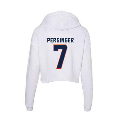 Virginia - NCAA Football : Josiah Persinger - Women's Crop Fleece Hooded Sweatshirt-1
