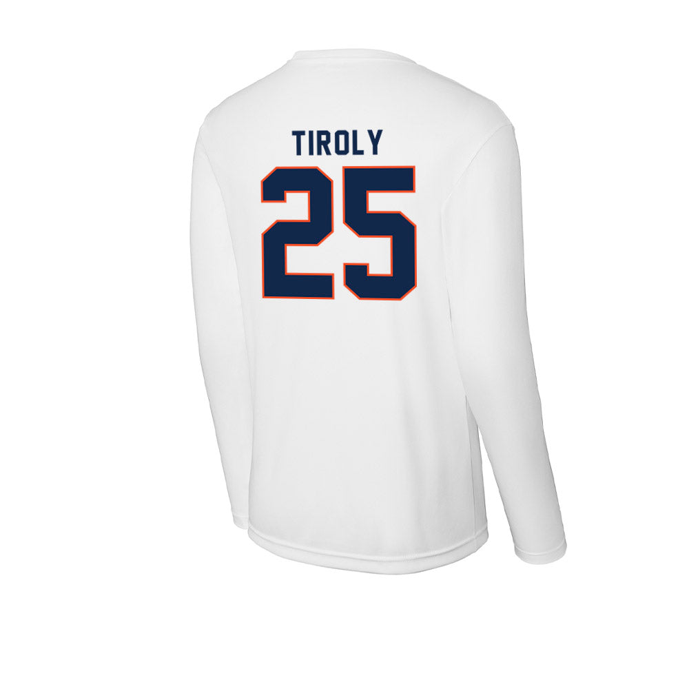 Virginia - NCAA Baseball : Joe Tiroly - Activewear Long Sleeve T-Shirt-1