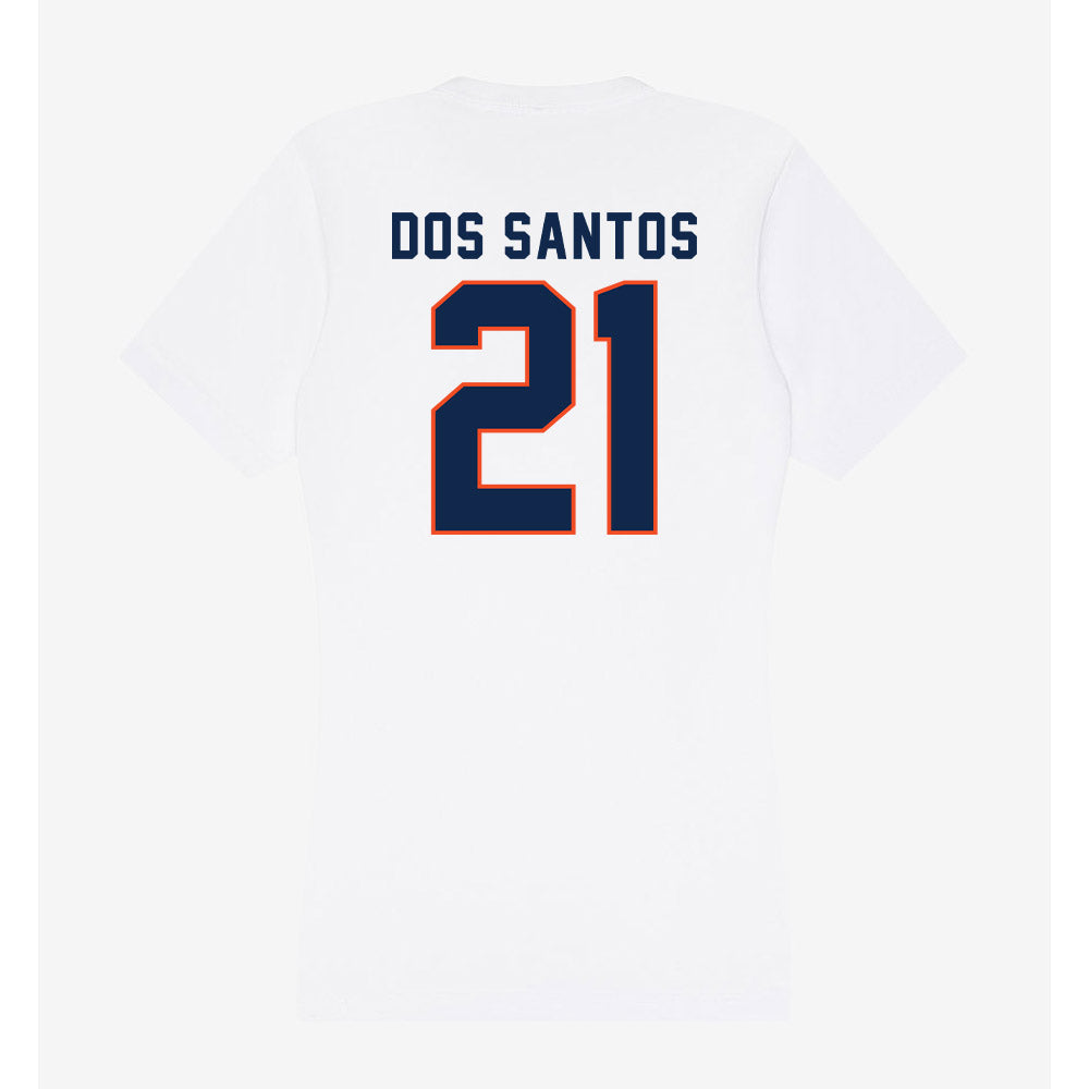 Virginia - NCAA Men's Soccer : Marco Dos Santos - Women's V-Neck T-Shirt-1