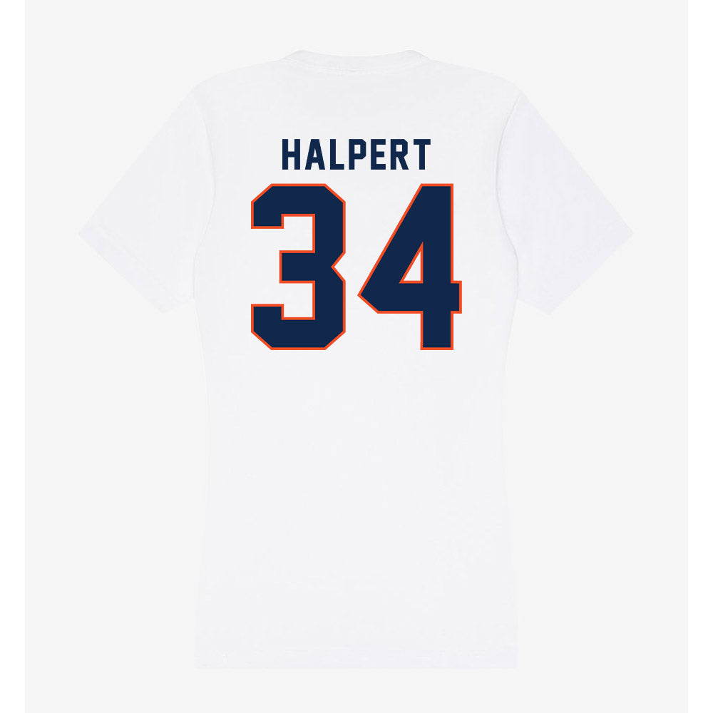 Virginia - NCAA Men's Lacrosse : Charlie Halpert - Women's V-Neck T-Shirt-1