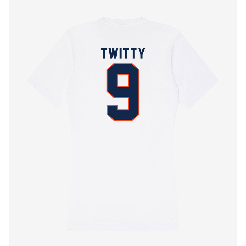 Virginia - NCAA Football : Dakota Twitty - Women's V-Neck T-Shirt-1