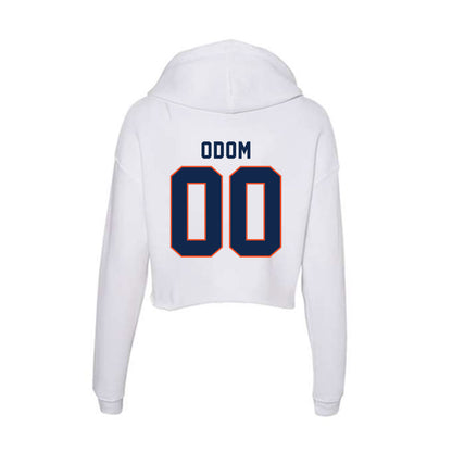 Virginia - NCAA Men's Basketball : Owen Odom - Women's Crop Fleece Hooded Sweatshirt-1