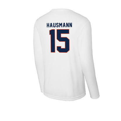 Virginia - NCAA Men's Lacrosse : Hudson Hausmann - Activewear Long Sleeve T-Shirt-1