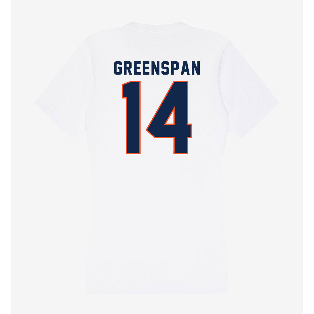 Virginia - NCAA Men's Lacrosse : Andrew Greenspan - Women's V-Neck T-Shirt-1