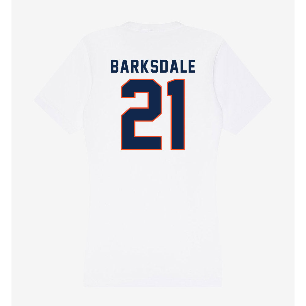 Virginia - NCAA Men's Basketball : Silas Barksdale - Women's V-Neck T-Shirt-1