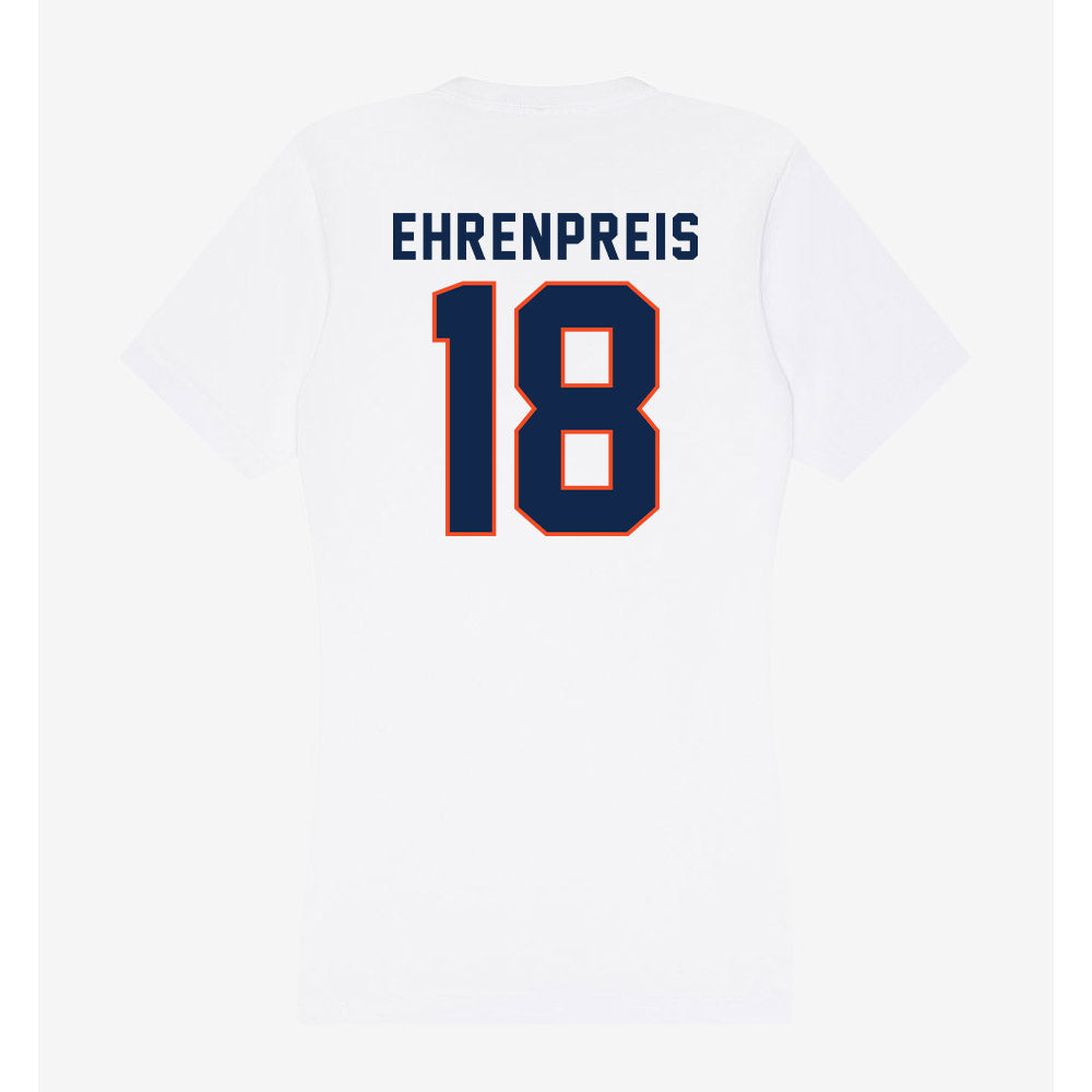 Virginia - NCAA Men's Soccer : Zachary Ehrenpreis - Women's V-Neck T-Shirt-1