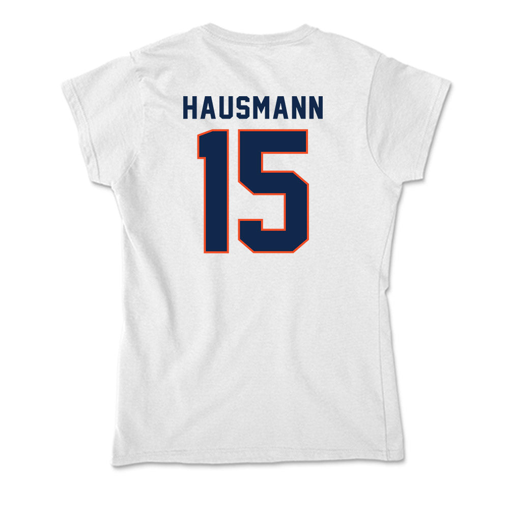Virginia - NCAA Men's Lacrosse : Hudson Hausmann - Soft Style Women’s T-Shirt-1