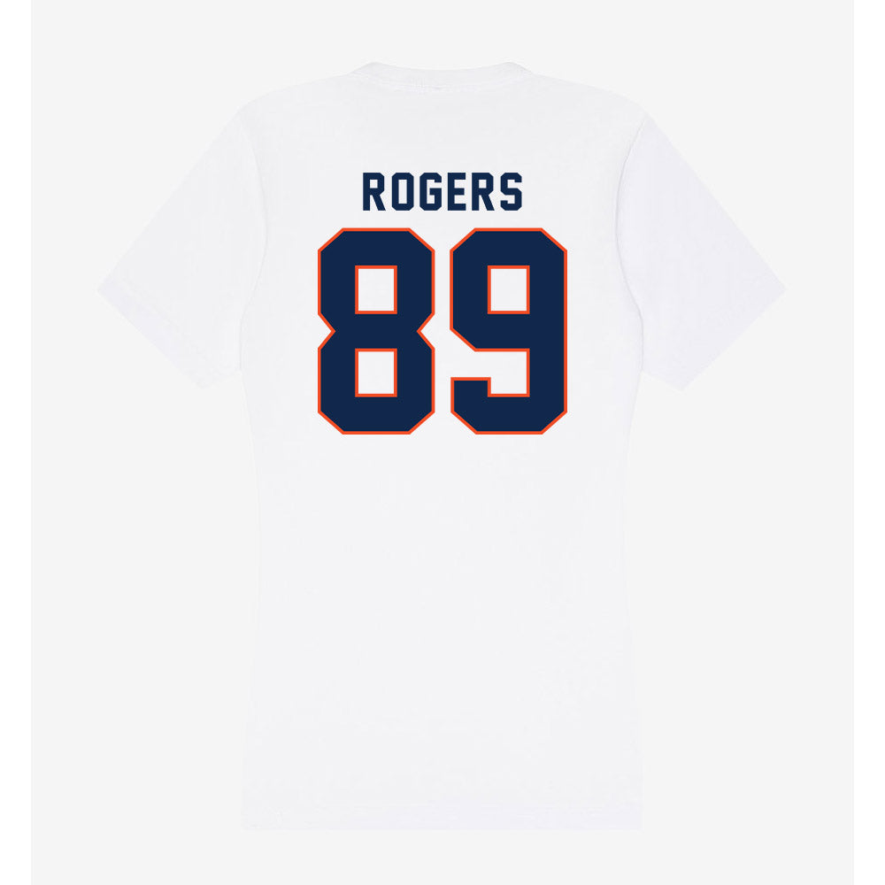 Virginia - NCAA Football : John Rogers - Women's V-Neck T-Shirt-1