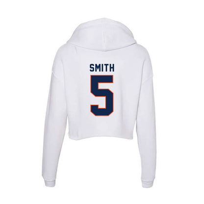Virginia - NCAA Women's Basketball : Sa'Myah Smith - Women's Crop Fleece Hoodie-1