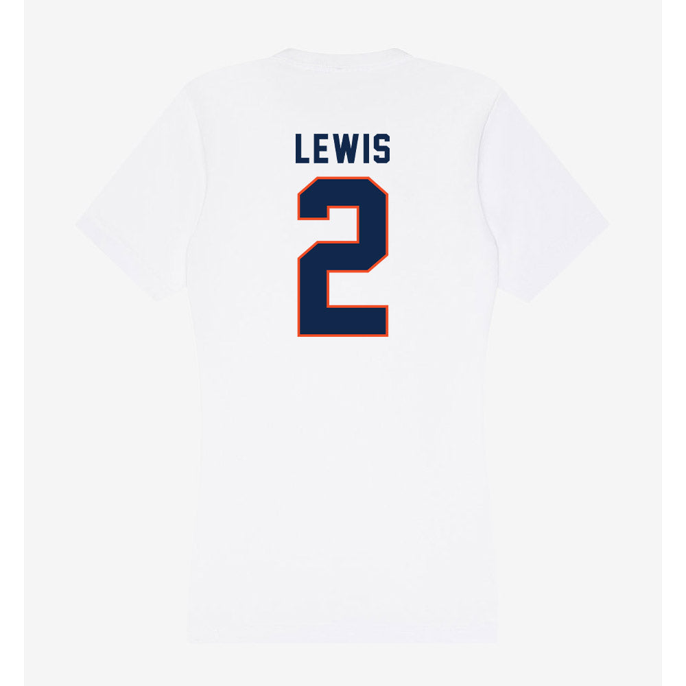 Virginia - NCAA Football : Peyton Lewis - Women's V-Neck T-Shirt-1