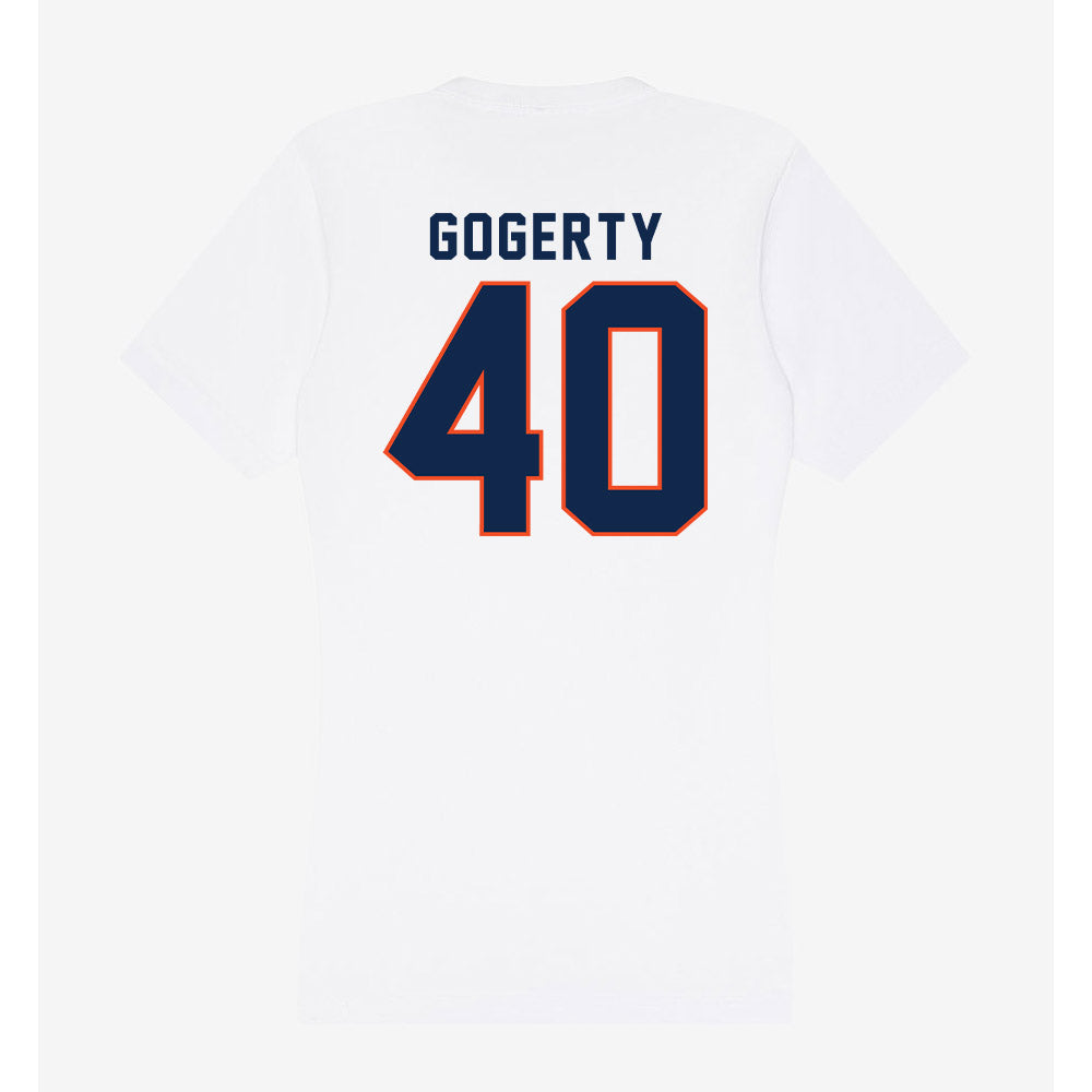 Virginia - NCAA Women's Lacrosse : Devon Gogerty - Women's V-Neck T-Shirt-1