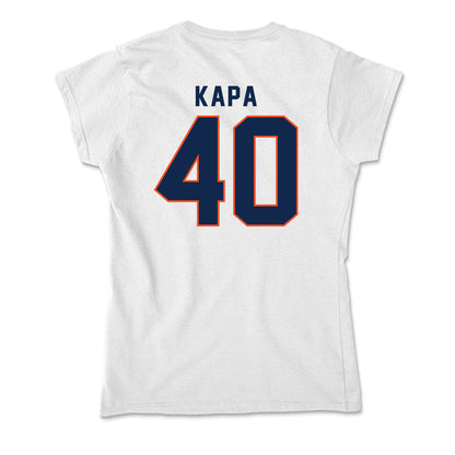 Virginia - NCAA Baseball : Tyler Kapa - Soft Style Women’s T-Shirt-1