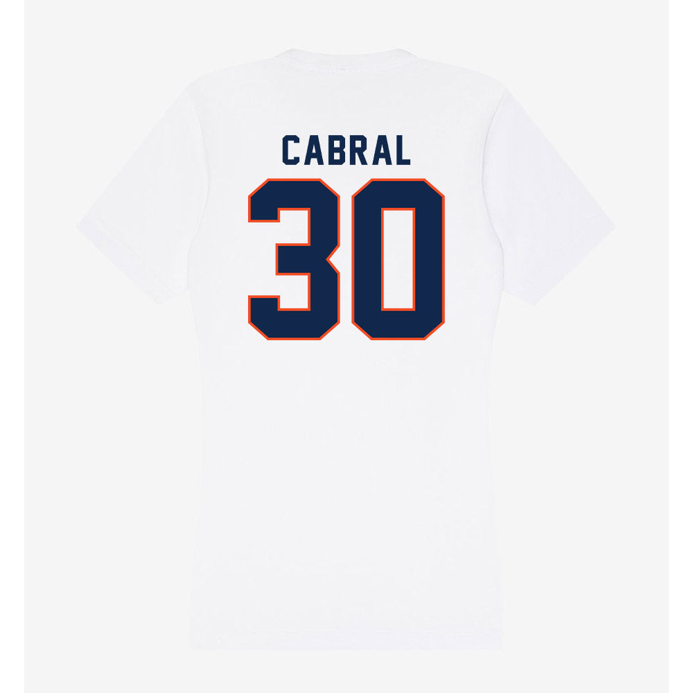 Virginia - NCAA Softball : Bella Cabral - Women's V-Neck T-Shirt-1
