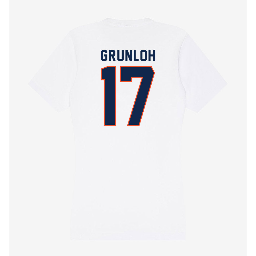 Virginia - NCAA Men's Basketball : Johann Grunloh - Women's V-Neck T-Shirt-1