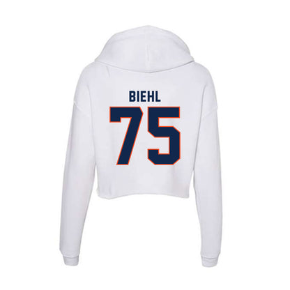 Virginia - NCAA Football : Dylan Biehl - Women's Crop Fleece Hoodie-1