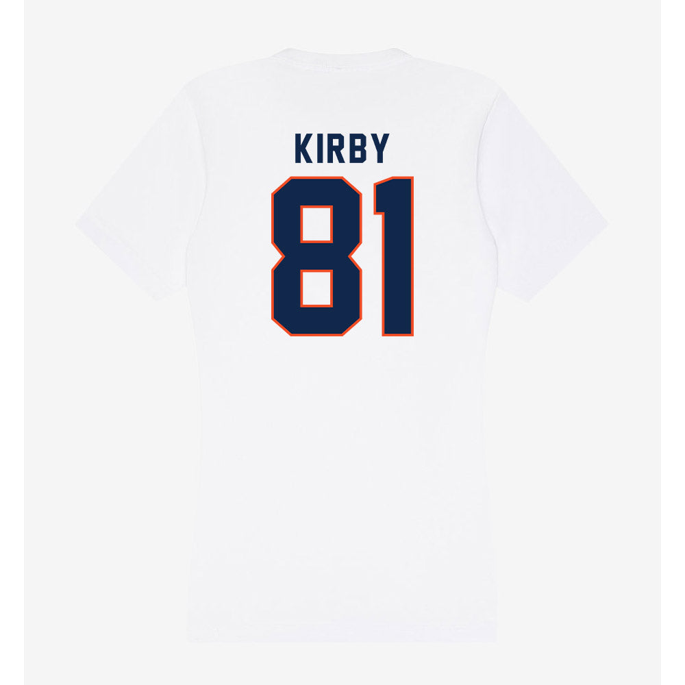 Virginia - NCAA Football : TeKai Kirby - Women's V-Neck T-Shirt-1