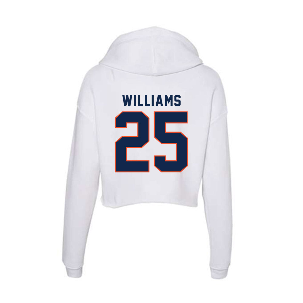 Virginia - NCAA Women's Soccer : Annamarie Williams - Women's Crop Fleece Hoodie-1