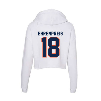 Virginia - NCAA Men's Soccer : Zachary Ehrenpreis - Women's Crop Fleece Hoodie-1