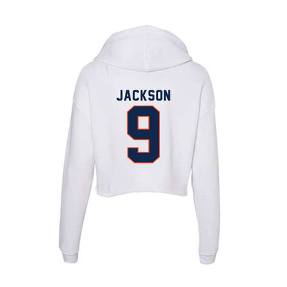Virginia - NCAA Football : Jermarian Jackson - Women's Crop Fleece Hoodie-1