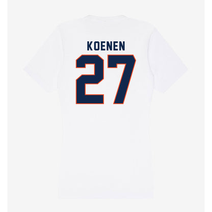 Virginia - NCAA Baseball : Drew Koenen - Women's V-Neck T-Shirt-1