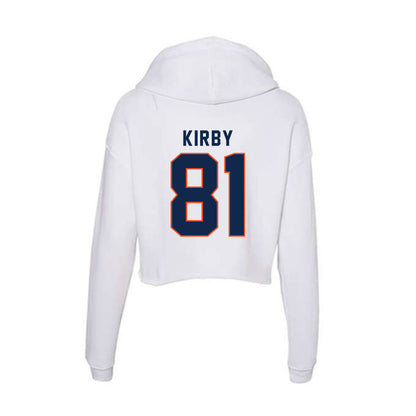 Virginia - NCAA Football : TeKai Kirby - Women's Crop Fleece Hoodie-1