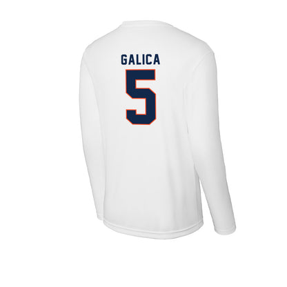 Virginia - NCAA Women's Lacrosse : Kate Galica - Activewear Long Sleeve T-Shirt-1