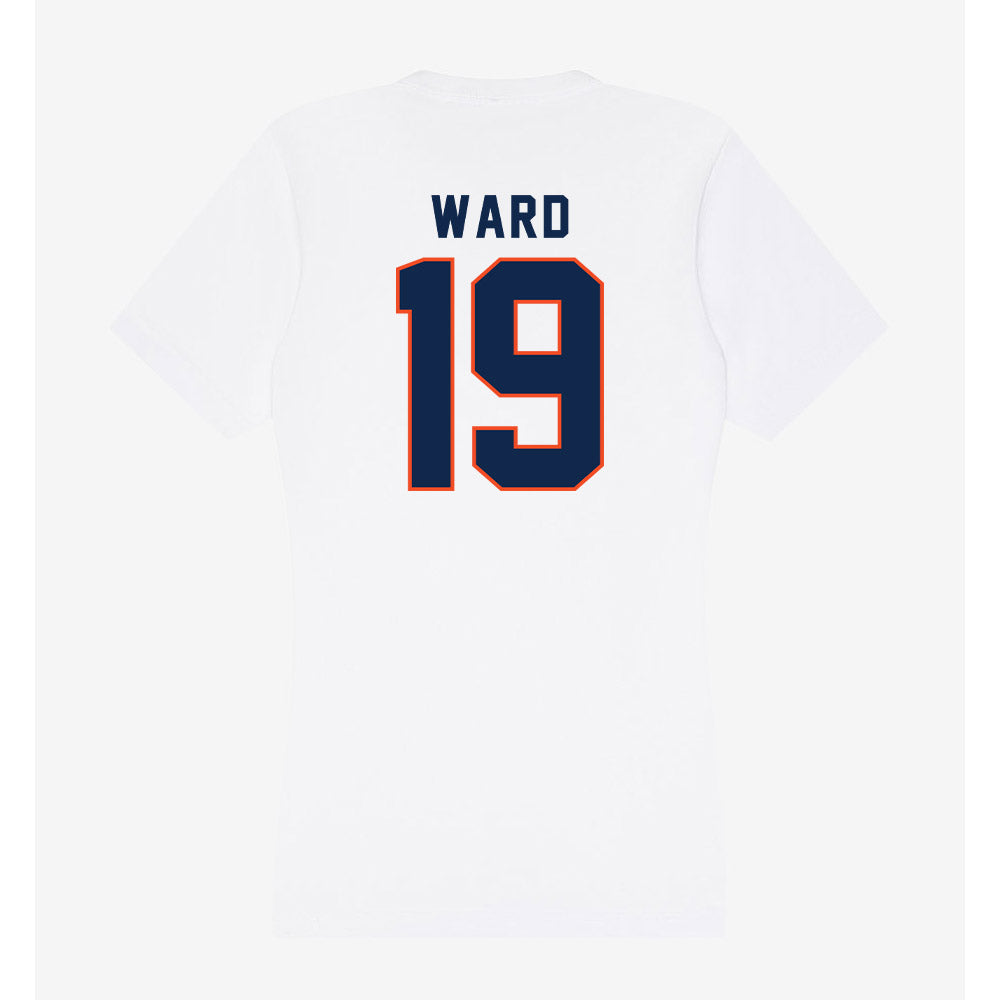 Virginia - NCAA Football : Evan Ward - Women's V-Neck T-Shirt-1