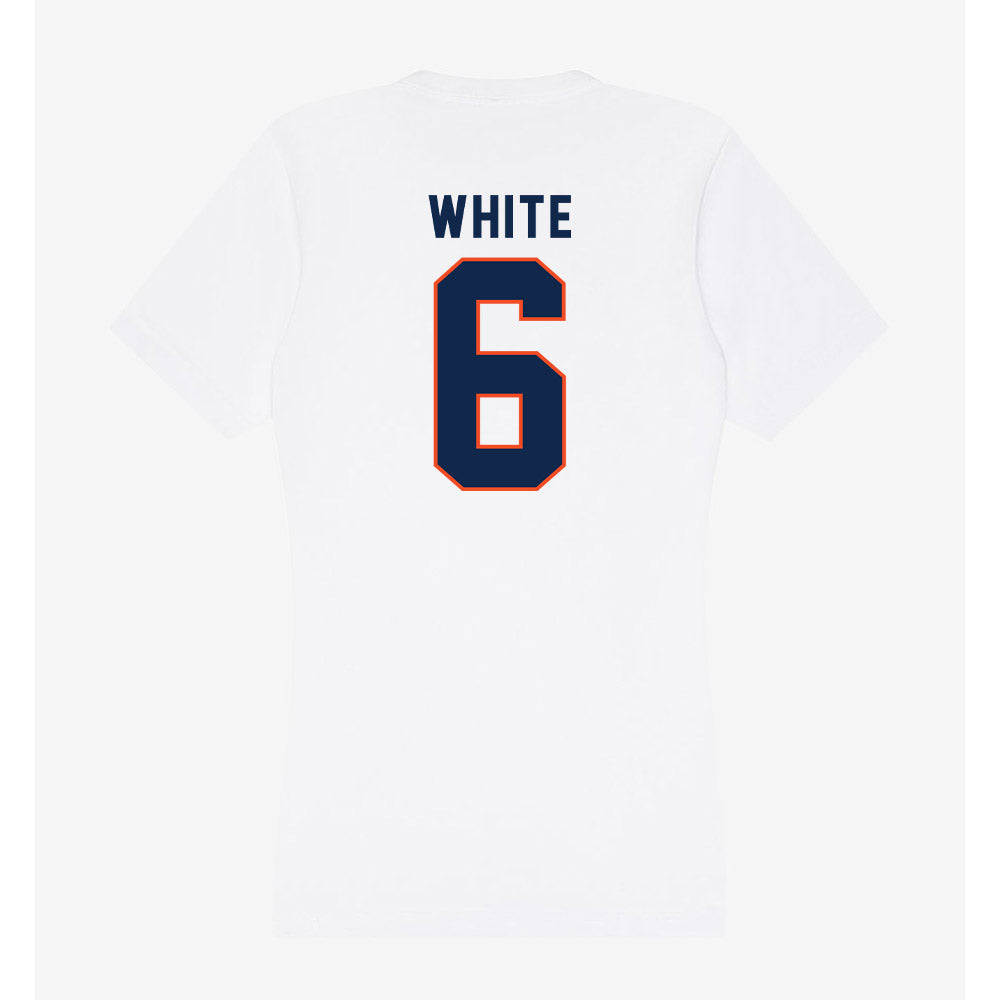Virginia - NCAA Men's Basketball : Jacari White - Women's V-Neck T-Shirt-1