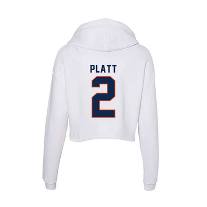 Virginia - NCAA Football : Donavon Platt - Women's Crop Fleece Hoodie-1