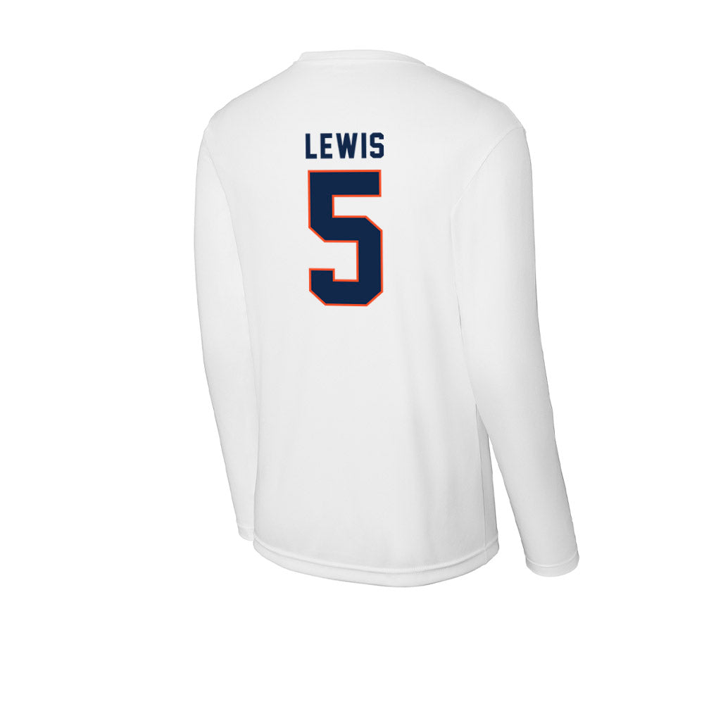 Virginia - NCAA Men's Basketball : Sam Lewis - Activewear Long Sleeve T-Shirt-1