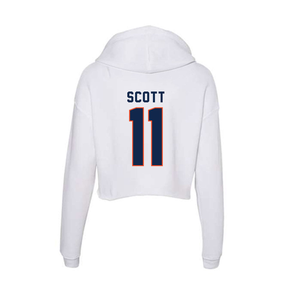Virginia - NCAA Women's Volleyball : Hannah Scott - Women's Crop Fleece Hoodie-1