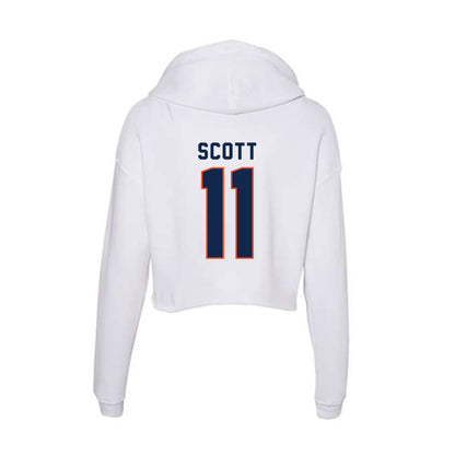 Virginia - NCAA Women's Volleyball : Hannah Scott - Women's Crop Fleece Hoodie-1